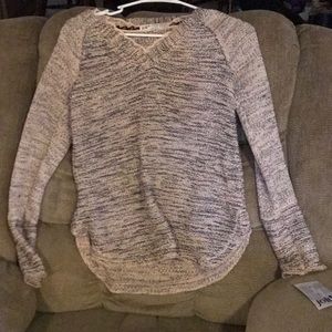 Pink sweater with Lace at top